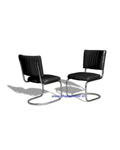 Bel Air Slede stoel in 1 kleur zwart 28-LTD 
